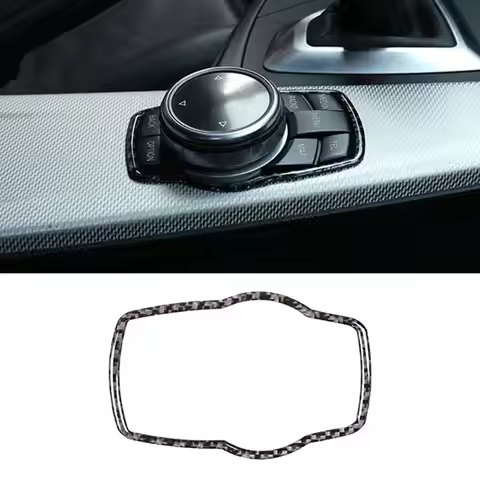 Car Accessories Car Multimedia Buttons Cover Molding Trim Interior For 1 3 4 5 7 Series X1 X3 X4 X5 