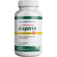 Aspirin 81 mg (1000 Enteric Coated Tablets) | Adult Low Dose Strength Pain Reliever (NSAID) | Safe P