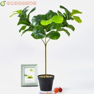 AELEGANT Artificial Fiddle Leaves Fig Tree, Real Touch Large Fake Ficus Tree, Green Plant Delicate V