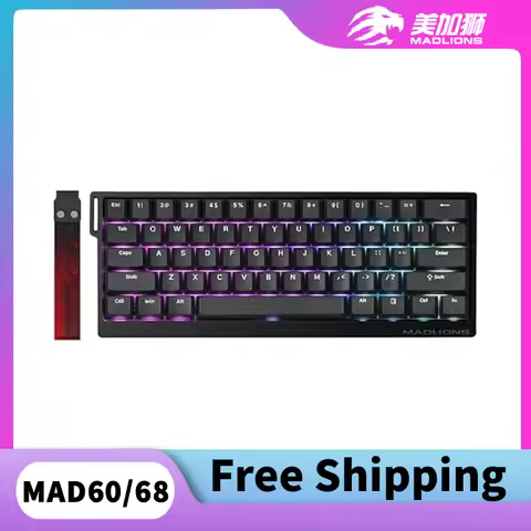 MADLIONS MAD 60/68 HE 8Khz Wired Magnetic Axis Keyboard 68-key Hot-swappable Macro Defines Ultra-low