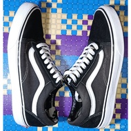 HITAM Vans Old Skool Black White Size 40.5 (26Cm) Official Navya 100% Original Rarely Used Condition Still Black See The Photo Has A Little Minus