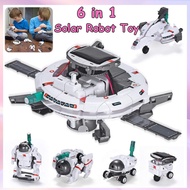 6in1 Solar Robot Toy STEM Toys DIY Space Astronauta Figure Educatoinal Science Building Toy for Kids
