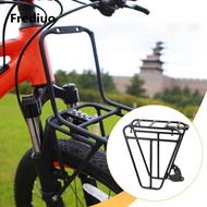 [Lzdyqmy2] Bike Front Rack, Metal Trunk Carrier, Max 25kg, Mountain Bike Luggage Shelf