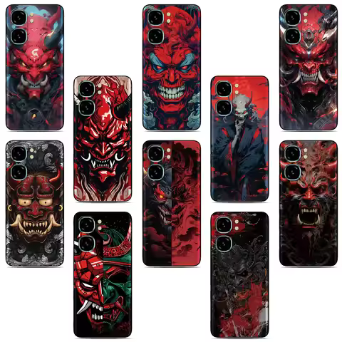 Samurai Mask Phone Case For LG Wing Velvet K22 K61 Q60 K50 K51 K52 K40 Q6 Q7 Stylo 5 6 G8s G8X G6 G7