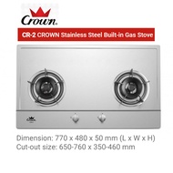 CR-2 CROWN Stainless Steel Built-in Gas Stove