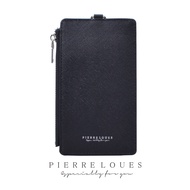 BIG SIZE🎁Pierre Loues Original Side Zip Name Tag ID Card Holder MultiCard Slot Lanyard Holder 618-78