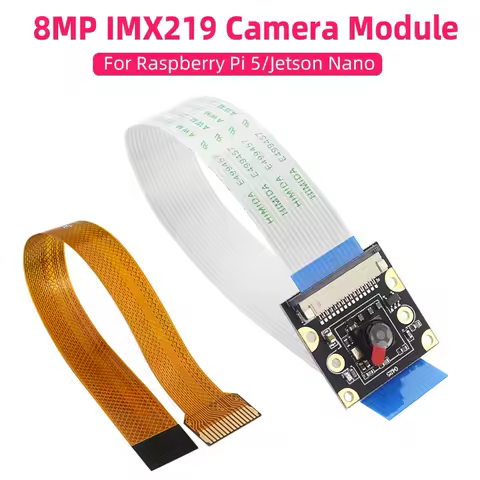 Raspberry Pi 5 Camera IMX219 Sensor 8MP 77° Cameras Module for RPI 5 Jetson Nano 4GB 2GB + 15cm FFC