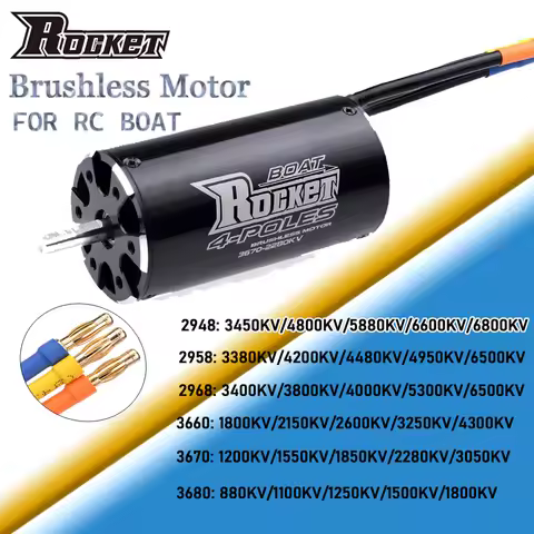 Rocket RC 2948 2958 2968 3660 3670 3680 Brushless Motor for RC 500-1000mm Feilun Boat Ship RC Car Tr