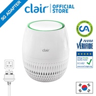 Clair Hc Premium Air Purifier with True HEPA Filter, UV LED Sterilizer for Home Allergy in Bedroom, Room, Office, removes 99.97% Dust, Pet Dander, Smoke, Odor with Activated Carbon, Washable Pre-filter, Auto mode, Air Quality Indicator