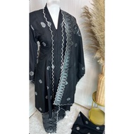 BAJU KEBARUNG SONGKET TENUN SULAM BUNGA TABUR DAN SELANDANG DEWASA EXCLUSIVE2.0