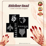 Sticker Corak Inai / Henna Stencil / Sticker Inai / Henna Sticker Pengantin Design Terkini
