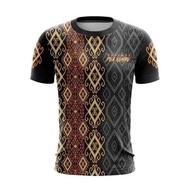 t fashion 2025 shirt unisex sublimation microfiber (pua kumbu) (sarawak)
