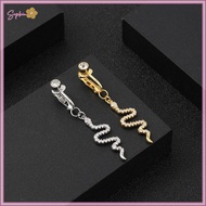 UVIGM> Faux Fake Belly Snake Crystal Fake Belly Piercing Clip On Umbilical Navel Fake Pircing Cartil