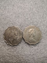 1992，1978雙幣胆香港貳圓