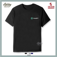 T Shirt Round Neck Cotton ChatGPT Premium Ai Account Baju T-Shirt Murah Lelaki Men Logo Sulam