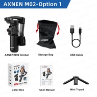 AXNEN M02 Phone Stabilizer 3-Axis Foldable Handheld Gimbal AI Face Tracking for iPhone Android Smart