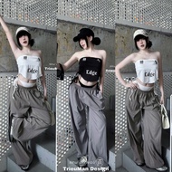 Characteristic women's Edge sports set 3 Piece with chip, street style a18