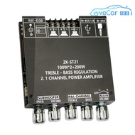 【จัดส่งที่รวดเร็ว】 ZK-ST21 แอมพลิฟายเออร์ซับวูฟเฟอร์บลูทู ธ ที่เข้ากันได้กับบลูทู ธ 2.1 โมดูลแอมพลิฟ