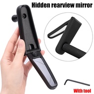 360 ° Adjustable Rotating Rearview Mirror Mountain Bike Hidden Reflector Multifunctional Handlebar Safety Accessories Bicycle Folding Grip Rearview Mirror