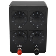 [ Store] Exclusive0-9999 Ohm Simple Resistance Box Variable Decade Resistor Teaching Instrument