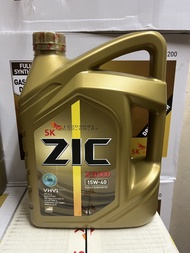 6 ลิตร ZIC X-9000 15W40 CJ-4 น้ำมันเครื่องดีเซลสังเคราะห์แท้ 100% SAE 15W40 API CJ-4 / ACEA E7/E9 ขน
