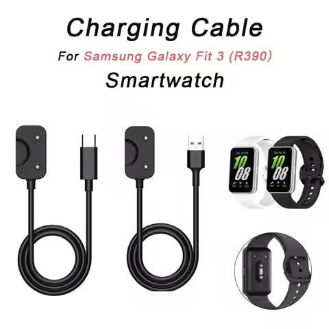 1M For Samsung Galaxy Fit 3 Charger Watch Adapter USB / USB C Charging Cable Cord Magnetic For Samsu