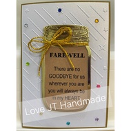 A6 Size Handmade Card Greeting Card Wishes Card Farewell Card