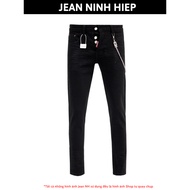 [D7183] DSQ plain jeans with button closure, D2 jeans come with chain and spare buttons, 2-way stret