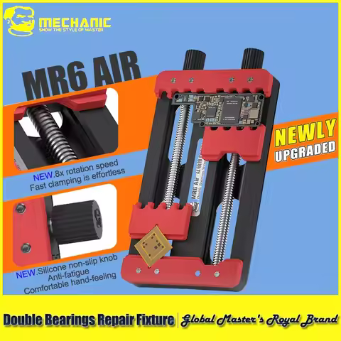 MECHANIC MR6 Air Double Bearings Repair Fixtures PCB Board Holder Soldering Motherboard Chip Remove 
