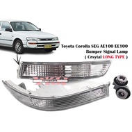 1SET (LONG TYPE)Toyota Corolla SEG AE100 AE101 EE100 EE101 1992-1994 CRYSTAL CLEAR Front Bumper Sign