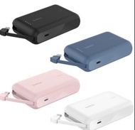 旺角門市發售 [全新行貨 2年保養］Belkin BoostCharge 10K BPB021fq 行動電源連充電線 10000mAh 4色 CCC認證