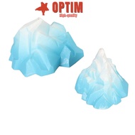 OPTIM 2PCS Set Aquarium Iceberg Decoration, Innovative Landscaping Vivid Aquarium Ecology Underwater