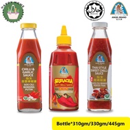 Angel Brand Chilli Sauce Sriracha Hot Chilli/ThaiStyleSweetChilli/Chilli&Garlic Sauce (Bottle*310gm/