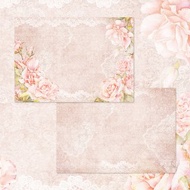 A4 Pinkveil Rose 設計紙