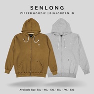 Senlong men's hoodie jacket jumbo big size XXXXXL XXXXL XXXL zipper hoodie oversize 8XL 7XL 6XL 5XL 