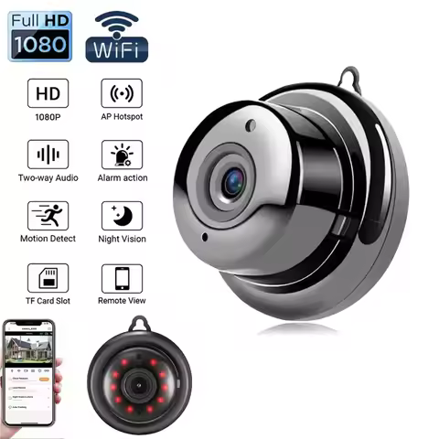 V380 Pro Mini Wifi IP Cameras HD 1080P Wireless Indoor Portable Cam Nightvision Two Way Audio Motion