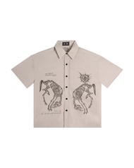 Vixen Boxy Shirt Beige / เสื้อเชิ้ต