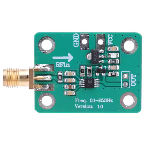 AD8313 RF Signal Power Meter -72dBm -2dBm 0.1-2.5GHz RF Power Analyzer Board 7-15V Power Detection M