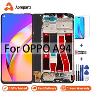 Screen For Oppo A94 4G 5G CPH2203 CPH2211 LCD Display Touch Panel Digitizer Assembly With Frame Repa