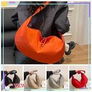 YEW Commuting Bag, Lightweight Large Capacity Dumpling Bag, Casual Dumpling Shape Solid Color Zipper Bag Girls