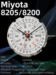 New Miyota 8205 Watch Movement Citizen Genuine Original 8200 Mouvement Automatic Movement 3 Hands Date At 3:00 Watch Parts