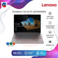 LENOVO Laptop ThinkBook 13s G2 ITL Intel Core i5 1135G7 16GB 512GB SSD [20V90045ID]