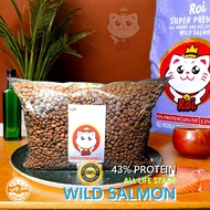 CAT FOOD- ROI- Wild Salmon 1kg+/- Hair & Skin 43% Protein Super Premium. GRAIN FREE FRANCE Formula