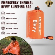 Emergency Thermal Bivvy Sleeping Bag Survival Kit Blanket Ultralight