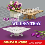 Dulang Hantaran Kayu / Wooden Tray /Dulang Hantaran Perkahwinan Kayu / EF-154 Square Wooden Tray