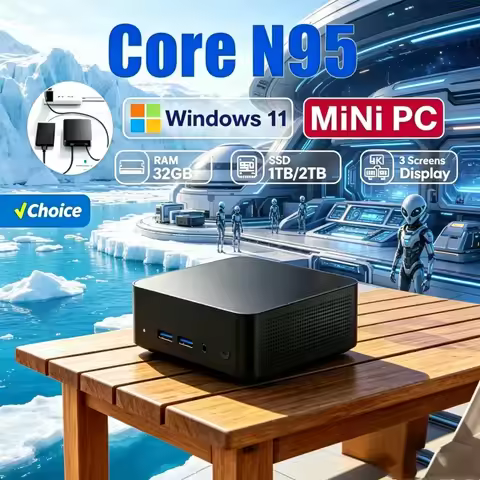 Ethereal 2026 Narrow MINI PC Windows 11 Pro Core N95 16GB RAM 1TB SSD WIFI 6 BT5.2 4K HD Alert Toggl