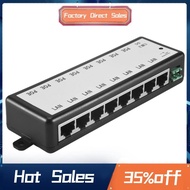 8 Ports Poe Injector Poe Splitter for Cctv Network Poe Camera Power Over Ethernet Ieee802.3Af