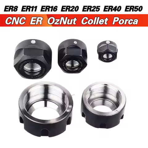 CNC ER OzNut Collet Porca Er8 ER11 ER16 ER20 ER25 ER40 Er32 Um/M/A Nut Sk10 Sk06 Ger16 Ger20 Oz20 Is