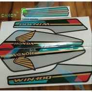 TK TK TK | Honda Win 100 95 stamp set, black.