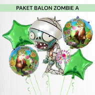PLANTS VS Balloon Package. ZOMBIE A ZOMBIES Birthday Decoration/ PLANTS VS Foil Balloon/. ZOMBIE ZOM